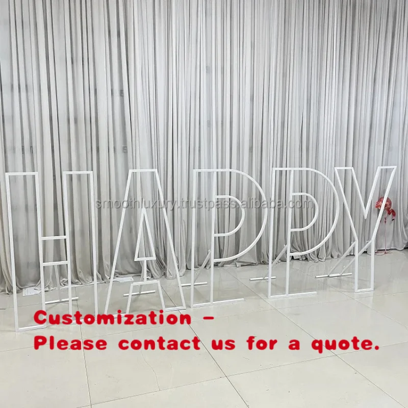custom.Smooth Custom White A-Z Letter Stand Marquee Letter Numbers Stand Birthday Party Event Decor