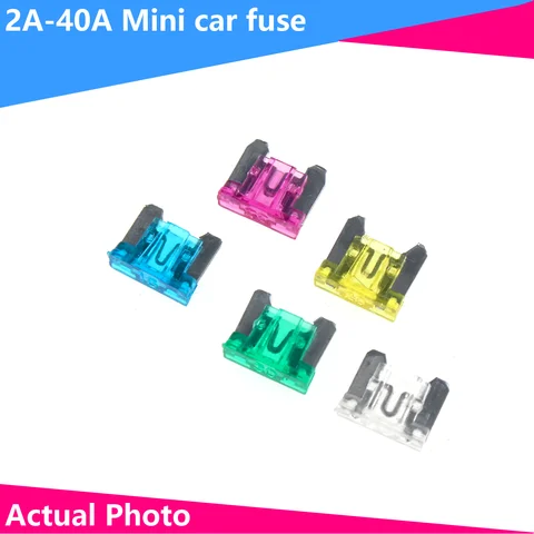 자동차 블레이드 타입 미니 퓨즈 모음 퓨즈 세트, 마이크로 자동차 퓨즈, 2A, 3A, 5A, 7.5A, 10A, 15A, 20A, 25A, 30A, 35A, 40A, 20 개
