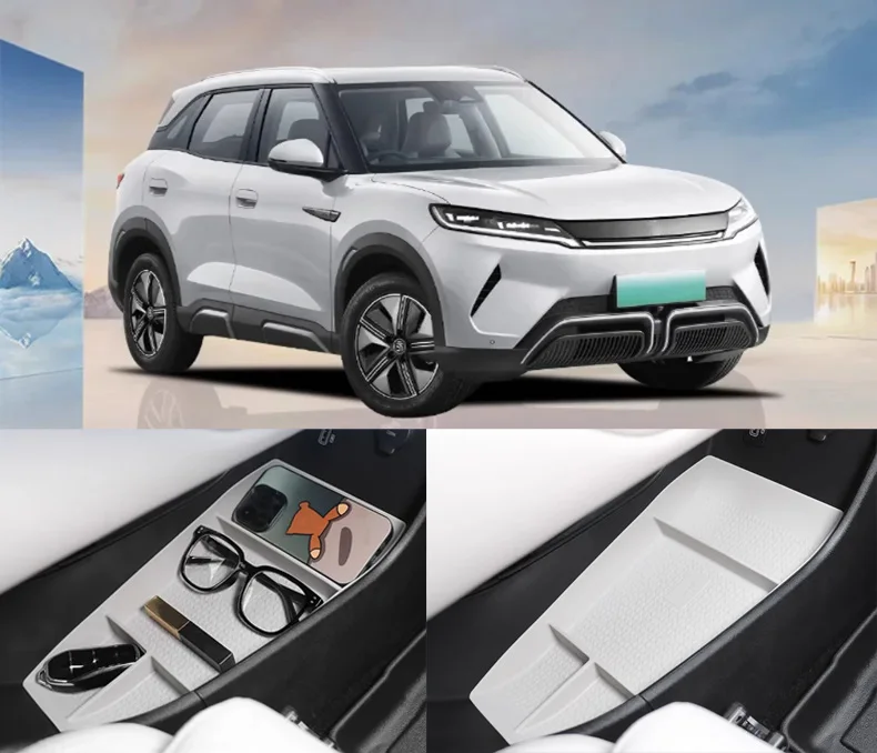 

for BYD Yuan UP Yuan Pro ATTO 2 2024 2025 Center Console Lower Storage Box Car Interior Accessories Storage Tray Organizer Case