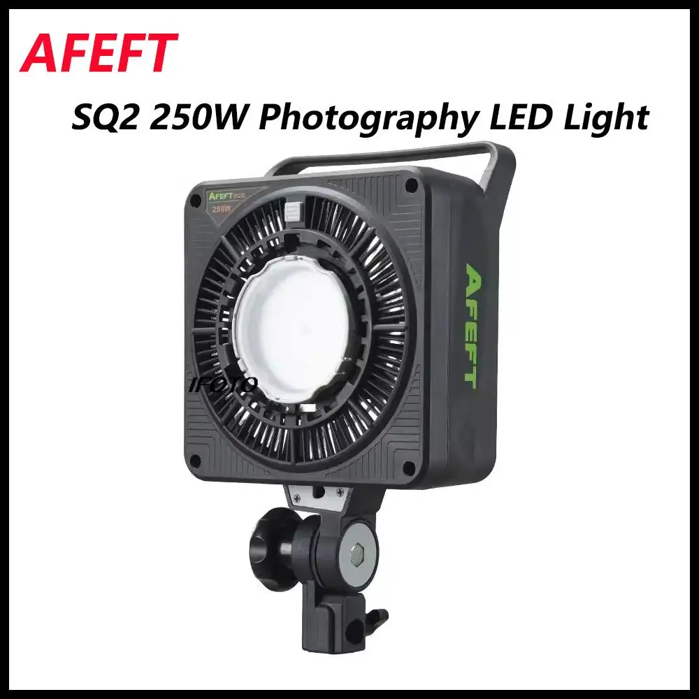 

AFEFT SQ2 250W Shooting Video Live Streaming Short Video Adjustable Color Temperature Bowens Mouth LED Always Bright Fill Light