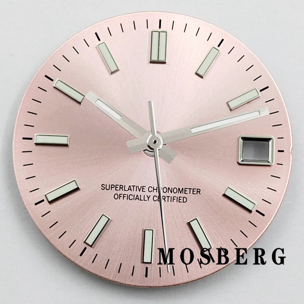 قرص ساعة معقمة بيدين مضيء ، إكسسوارات حركة أوتوماتيكية ، NH35 ، NH36 ، مناسب من من من من من من من الساعة ، من الساعة ، 29