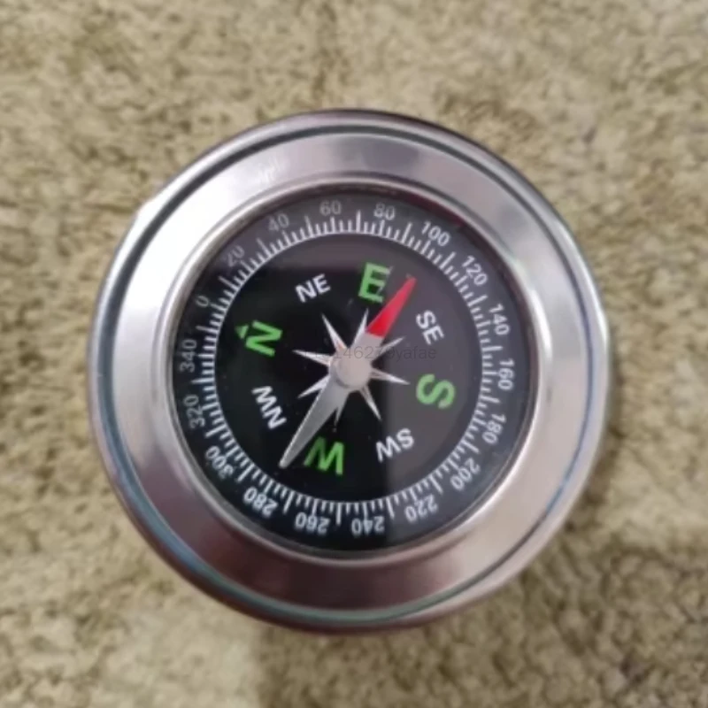 Portable Stainless Steel Compass Multi Sizes Handheld Pocket Compass Waterproof Survival Navigation Tool for Camping Hiking Outd