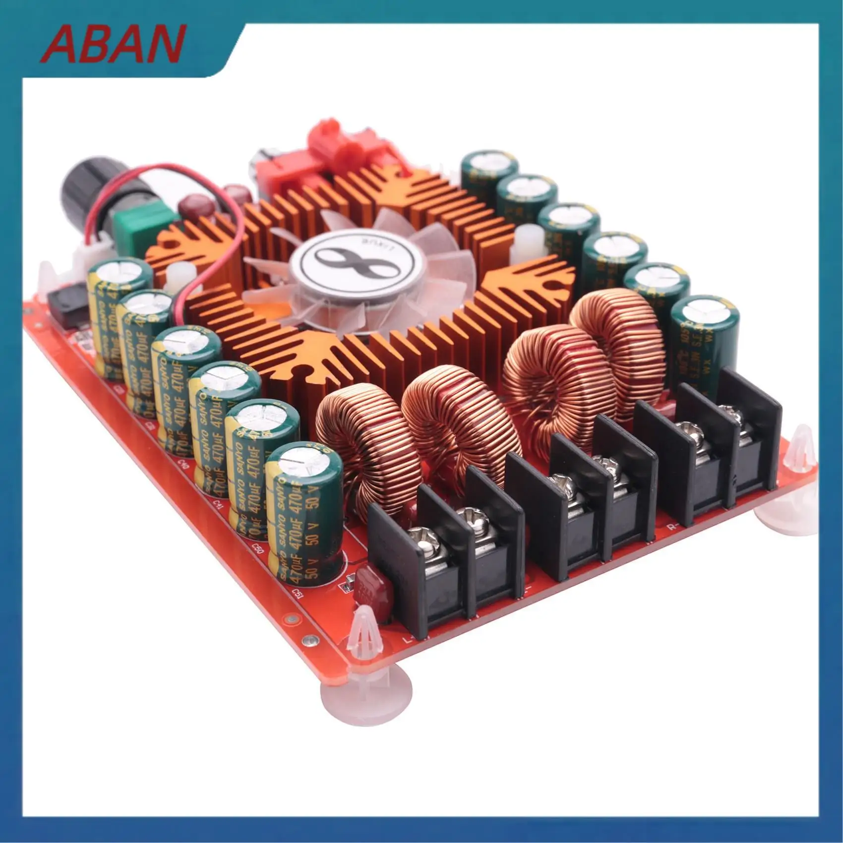 ABAN 2X TDA7498E 2X160W Scheda amplificatore audio a doppio canale, supporto modalità BTL 1X220W a canale singolo