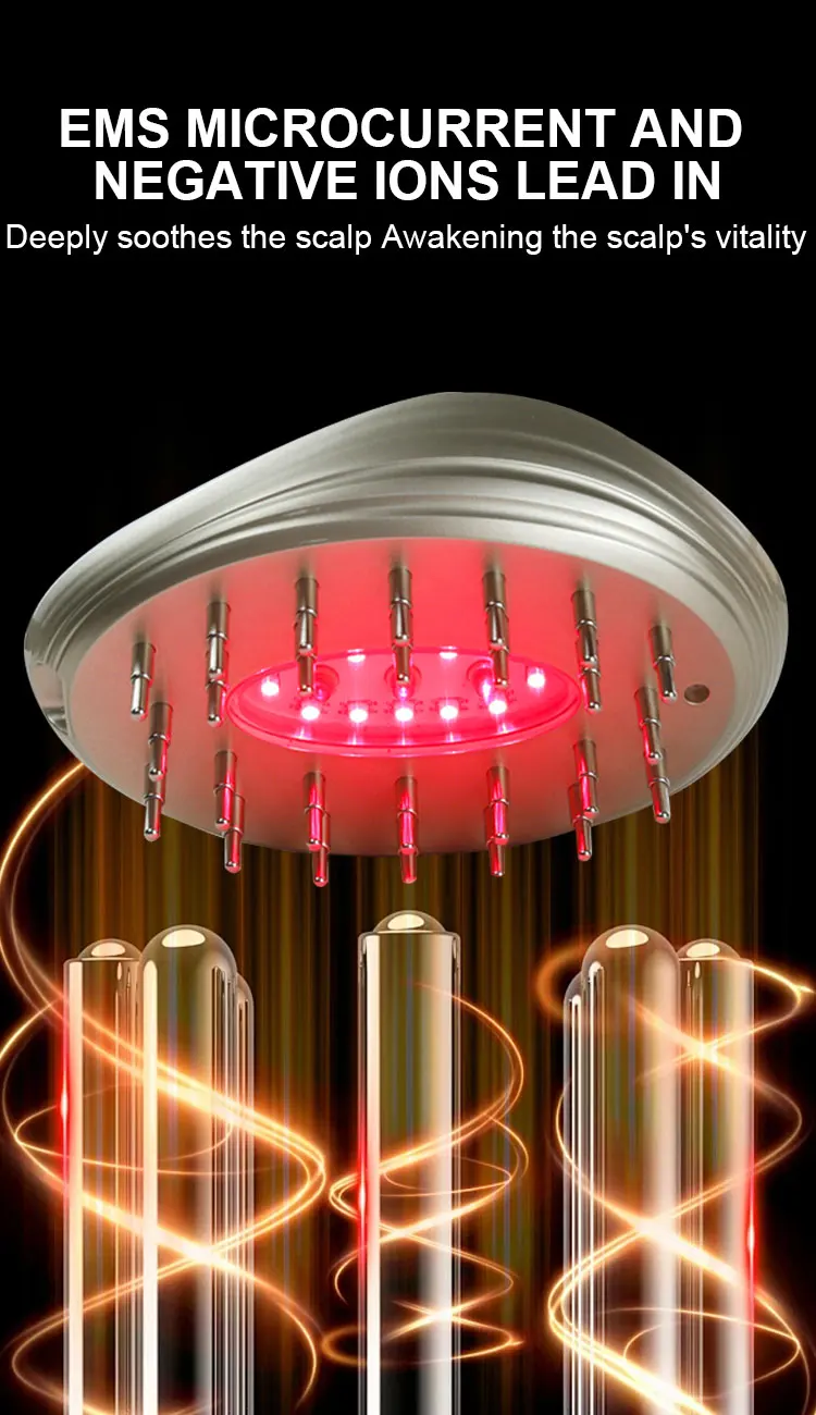 Scalp Massage Comb Handheld Electric Hair Growth Brush Portable Scalp Relaxing Electric Massager