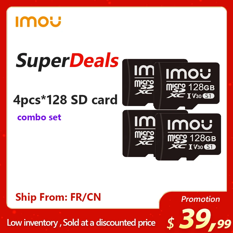 IMOU 128G 64G SD Card Set Exclusive MicroSDXC Card for Surveillance CCTV Fast Ship 10-day delivery Use High Compatibility