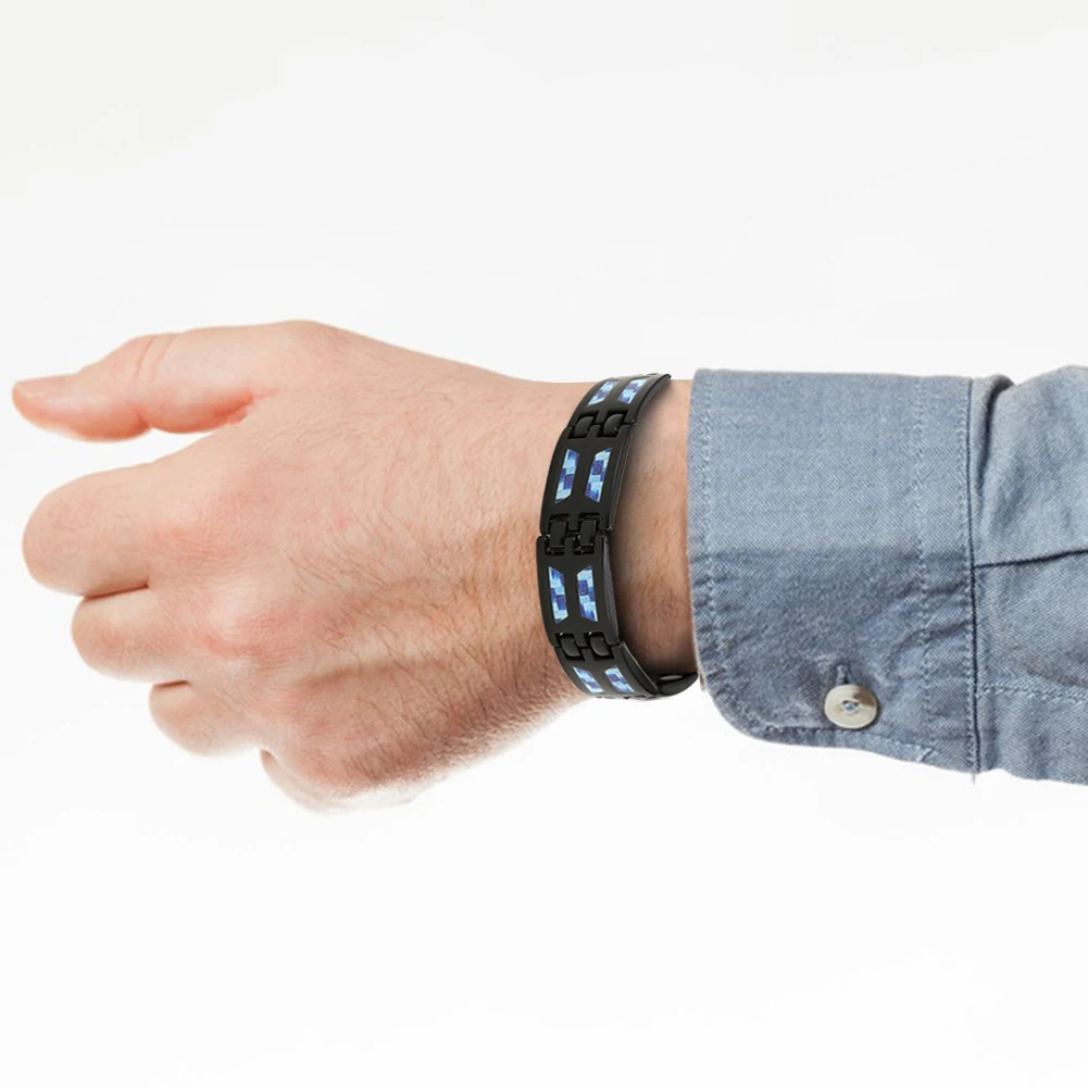 Male Magnets Bracelet With Double Row Stylish Jewelry Accessories Gift For Boyfriends Husband