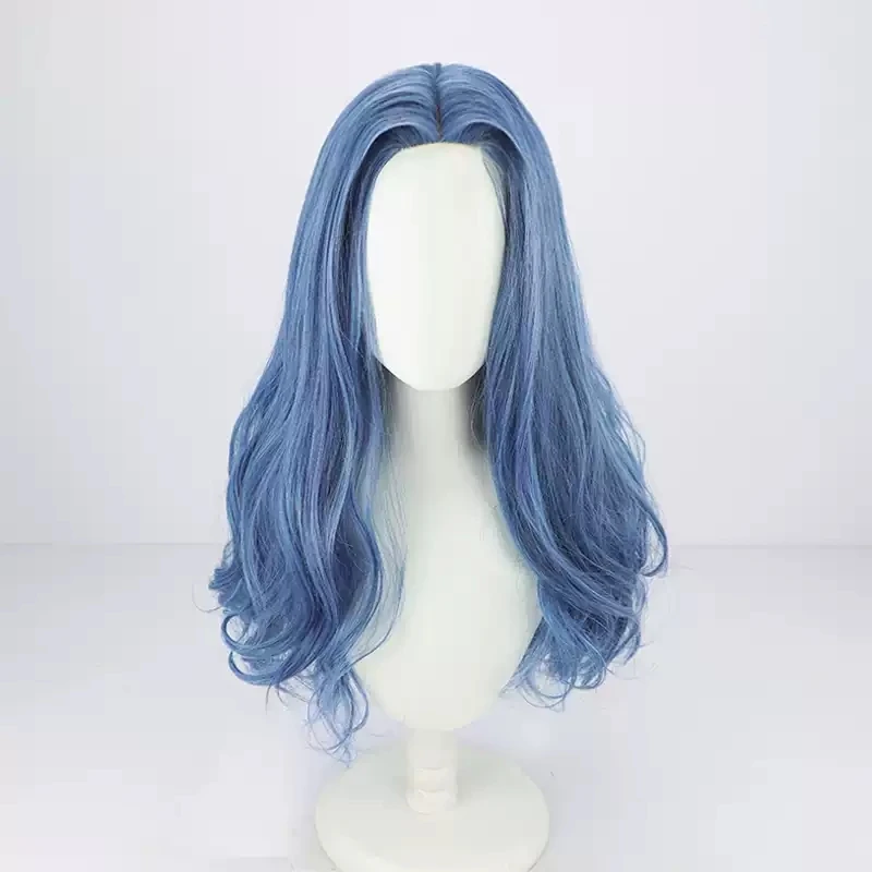 The Witch Ranni Cosplay Wig Blue Heat Resistant Synthetic Party + Wig Cap
