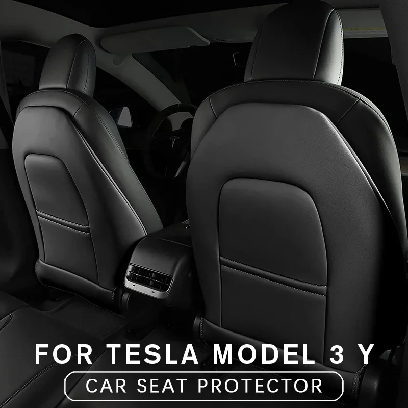 Hot Sale Tesla Model Y/3 Car Seat Back Protector Pad Anti-Kick Pad Car Seat Cover Kids Anti-kick Mat Car Seat Cushion Protector