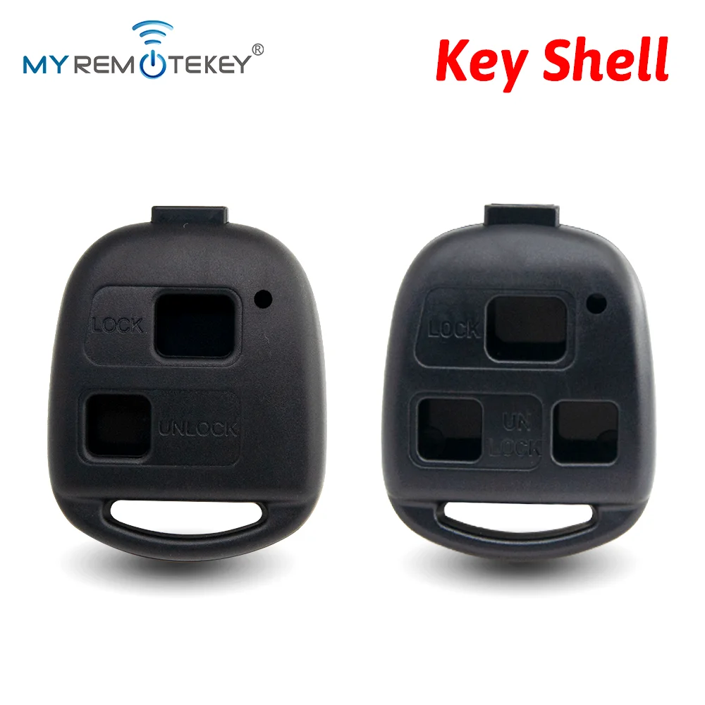 

MYREMOTEKEY (без лезвия) Корпус дистанционного ключа 2/3 кнопки для Toyota Land Cruiser FJ Cruiser Prado RAV4 2004-2009