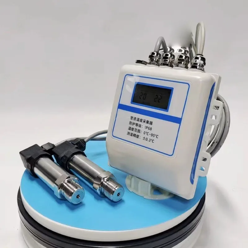 Pipeline data collection, wireless pressure sensor, dual temperature and dual pressure heating Pipeline data collection