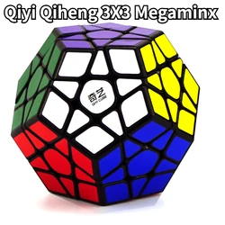 ファンキューブqiyi qiheng 3x3x3ジャイアントマジックスピードキューブ3x3メガミンクスマジックキューブスティックレスプロのストレスパズルフィジェット