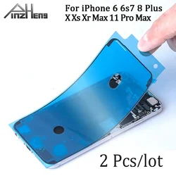 2 Pcs Waterproof Sticker For iPhone 6 6s 7 8 Plus X XS MAX XR 11 12 Pro Max Waterproof Sticker Adhesive LCD Screen Adhesive