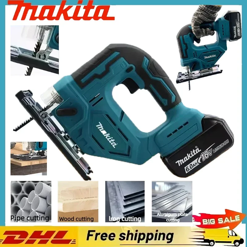 

Makita DJV182Z 340W Brushless Jigsaw Electric Jig With Saw Blade Cordless Barrel Handle Jigsaw Portable Carpenter Power Tool