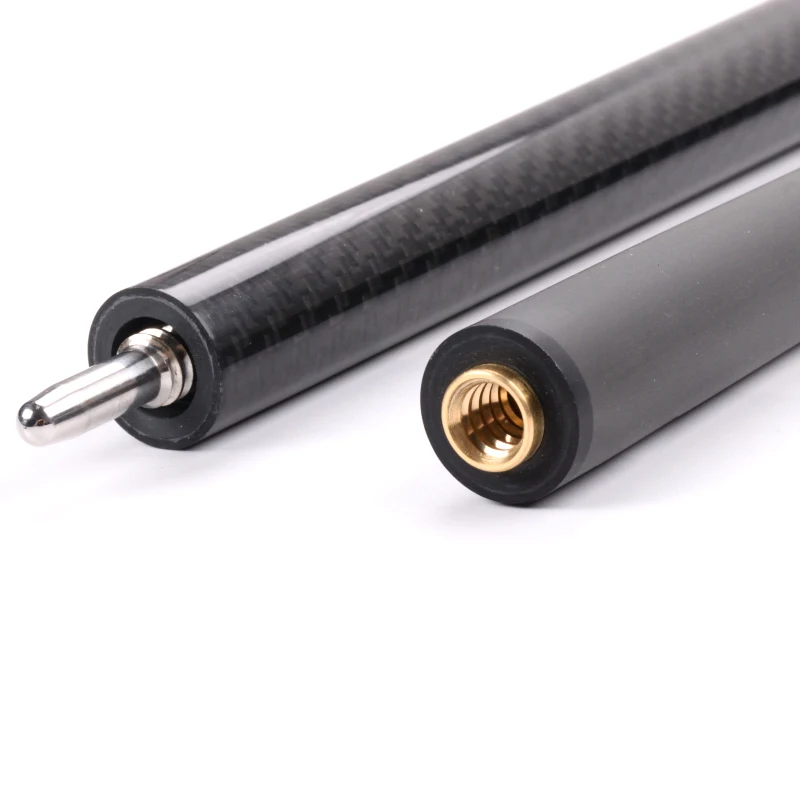 SW 145cm Carbon Fiber Pool Cue, 12.5mm Low Deflection Tip, for Snooker & Billiard