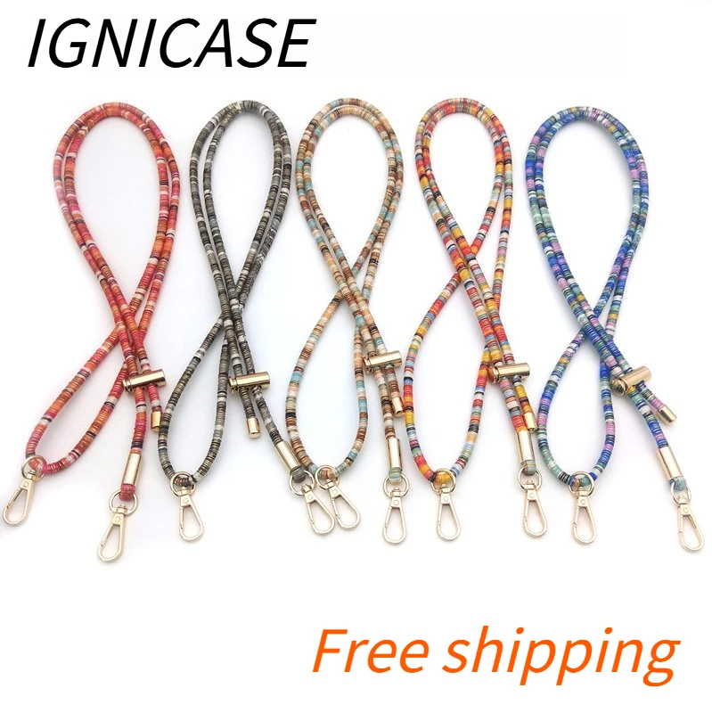 

IGNICASE Retro Mobile Phone Lanyard Bag Shoulder Strap Accessories Neck Single Shoulder Crossbody Versatile Long Adjustment Belt