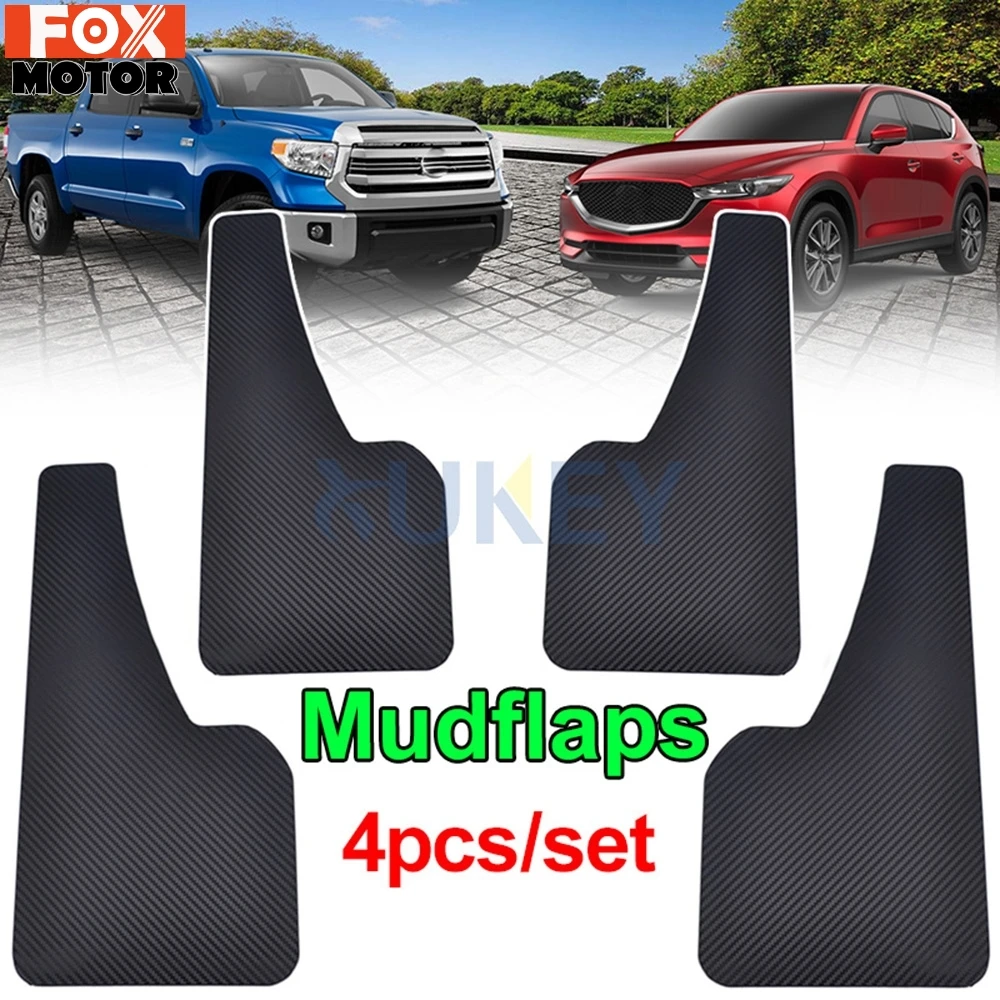 

4Pcs For Opel Vauxhall Astra Corsa Vectra Zafira Combo Insignia Crossland Grandland X Carbon Fiber Effect MudFlaps Splash Guards