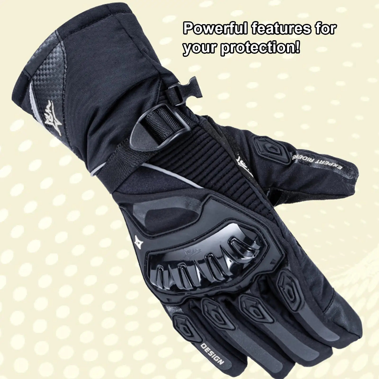 

Winter Gloves Women Touchscreen Waterproof Thickened Ergonomic Warm Touchscreen Gloves For Men Women Motorcycle Scooter Bike