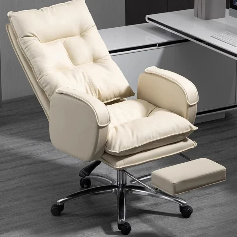 

Comfortable Desk Office Chair Recliner Relaxing Wheels Swivel Stool Work Computer Luxury Office Chairs Computer Comfy Sillas