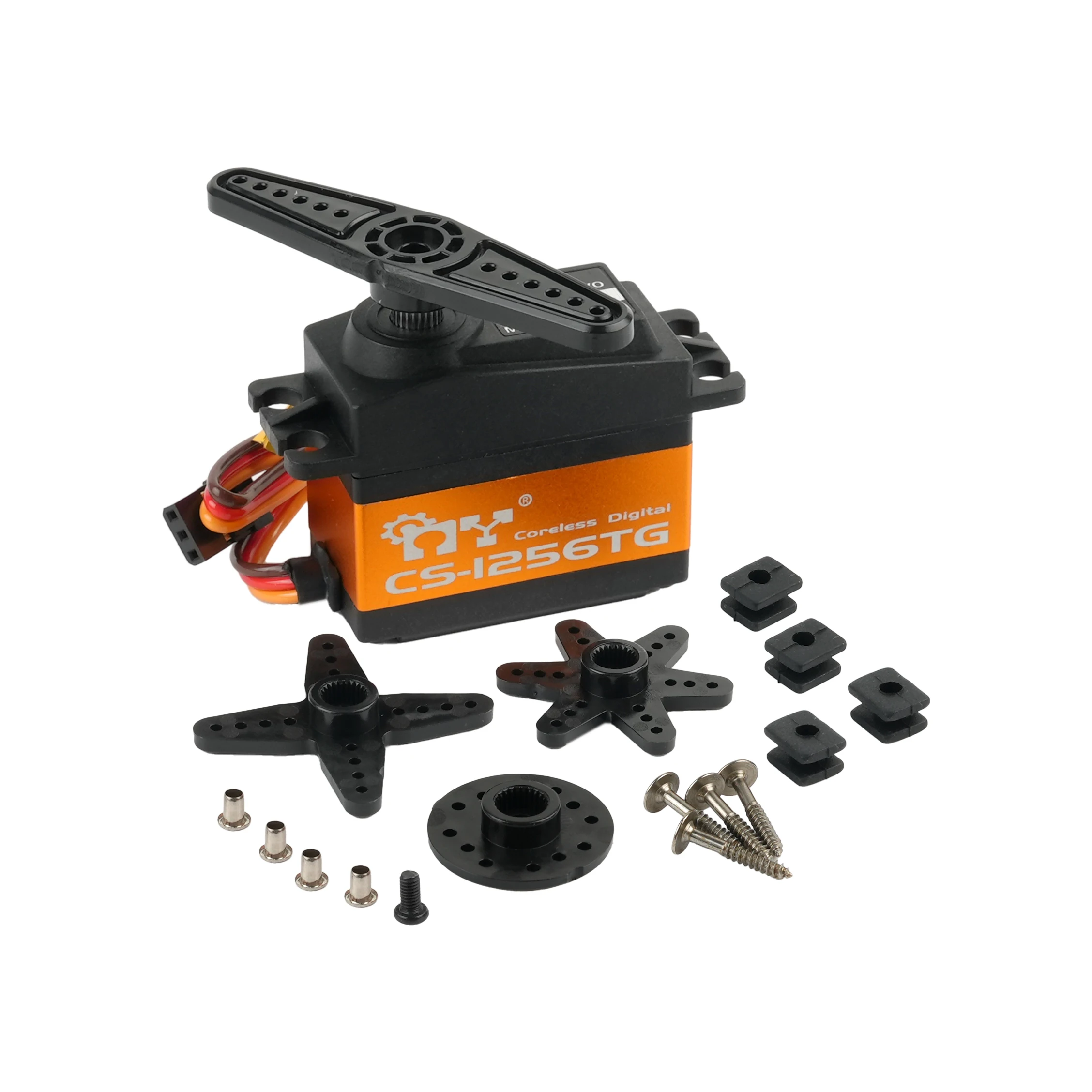 MYCS-1256TG Servo Digital resistente al agua de alto Torque de 35KG, engranaje de Metal de 7,4 V para camión 1/5 RC, brazo robótico sobre orugas, Control Industrial