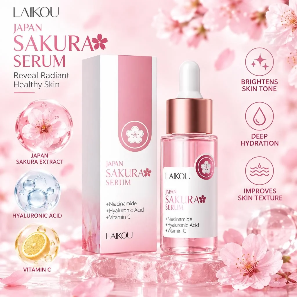 Sakura Facial Serum Niacinamid - Niacinamide Pore Shrinking Essence recension och pris