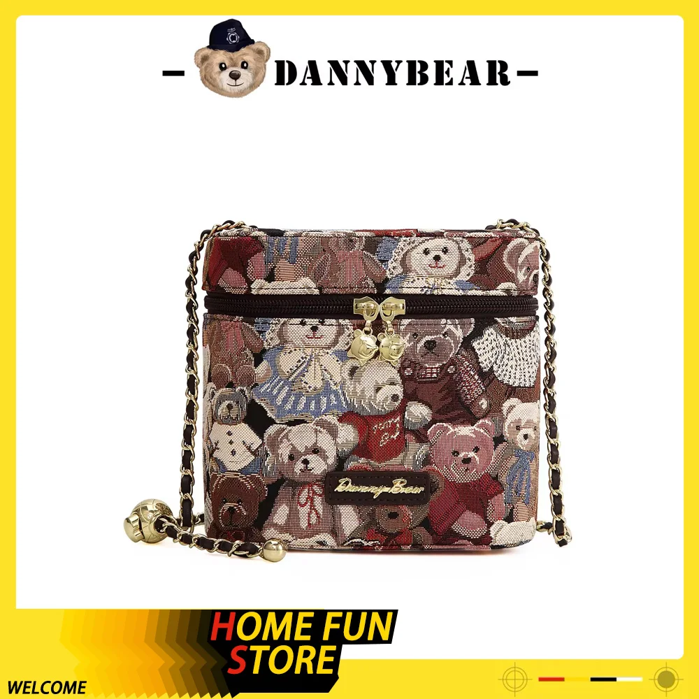 

Danny Bear Backpack Fashion Schoolbag Female Daily Travel Bag Casual Organizer Zipper Bags For Travel Woman's Cosmetic Bag Gift