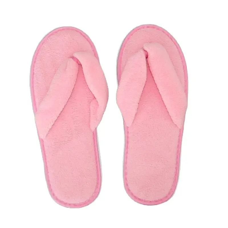 Winter Hotel Soft Slippers Men Women Travel Disposable Cotton Flip-Flops Home Hospitality Soft SPA Guest Slides Indoor House