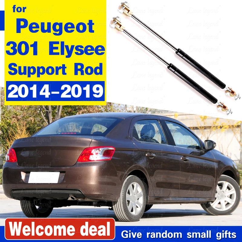 For Peugeot 301 Elysee 2014-2019 Rear Door Trunk Box Supporting Hydraulic Lift Rod Strut Spring Shock Bars Bracket Accessories