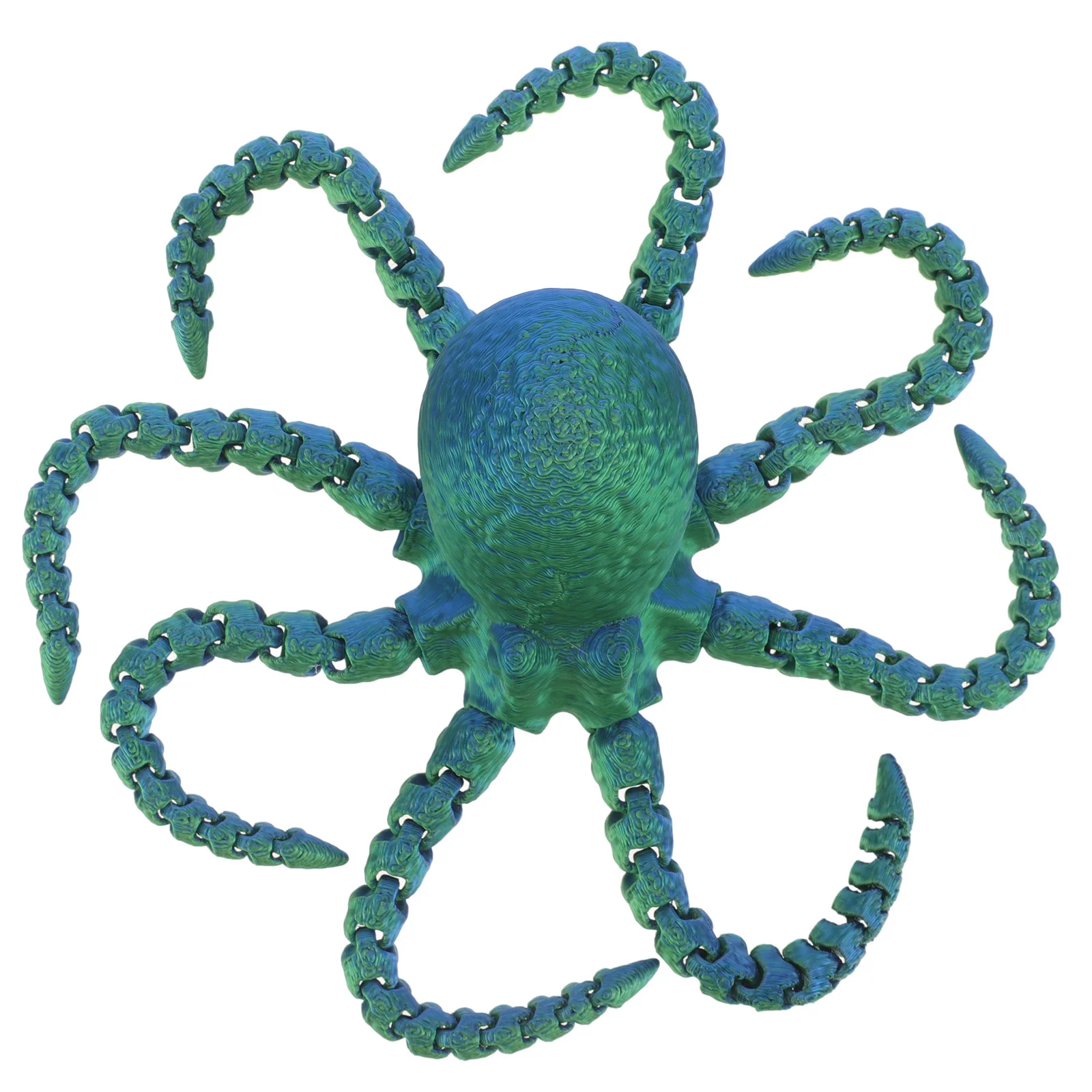 3 D Octopus Toy Articulated Tentacle Statue Plastic Ocean Animal Printed Model