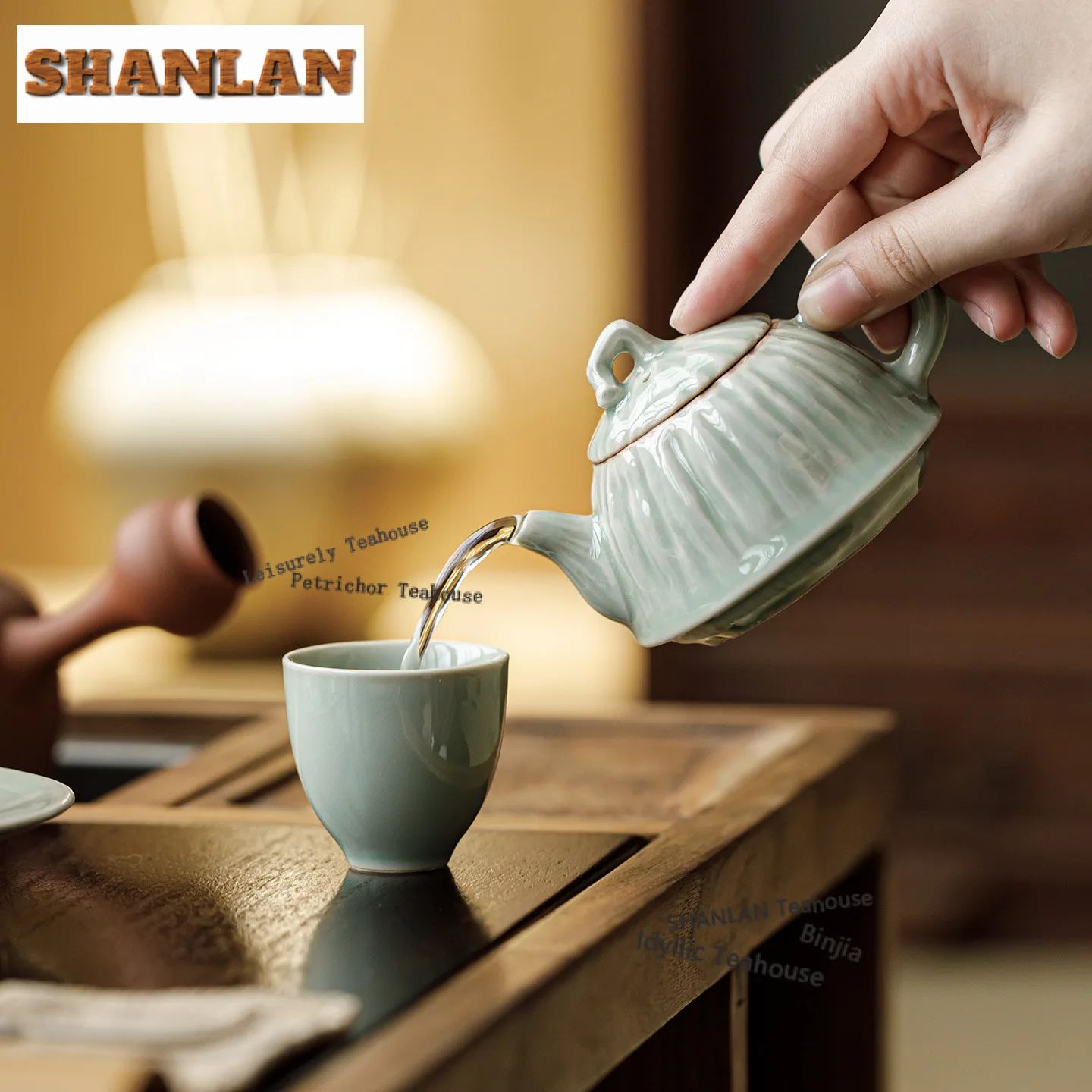 135ml Banana Moonlight Hindu Lotus Seedpod Teapot Japanese Tea Infuser Pot Tea Maker Kettle with Ball Hole Drinkware Collection