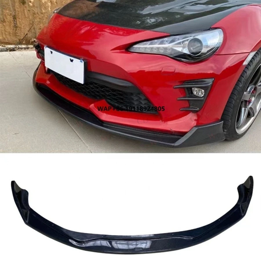 

New Carbon Fiber Front Bumper Lip for 2017-2019 for GT86 for BRZ with Front Bumper Splitter Lip Diffuser Body Kits
