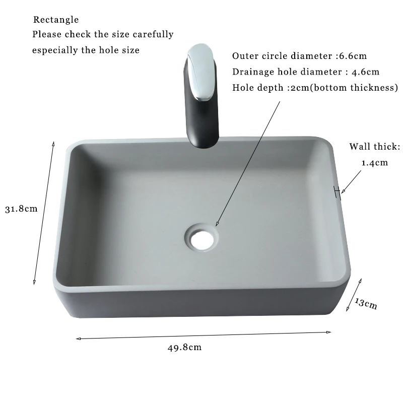 Cement Wash Basin Mold, Simple Nordic Style, Home Art Basin on the Stage, High quality Silicone mold