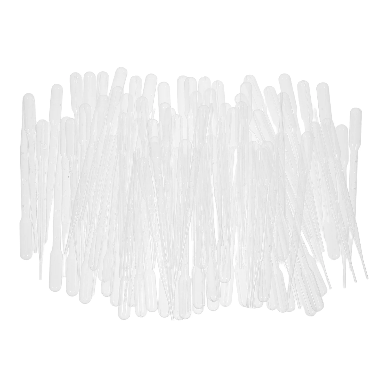 100pcs Pipettes พลาสติกแบบใช้แล้วทิ้ง 3ml ปรับเทียบ Transfer Droppers สําหรับ Lab Home ใช้ที่แม่นยํา Liquid การวัดเครื่องมือวิทยาศาสตร์