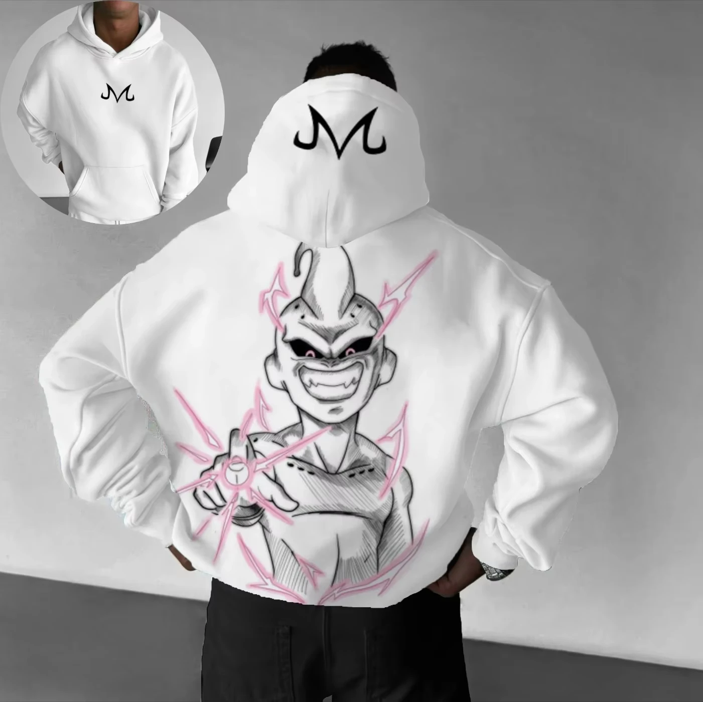 

2025 Autumn and Winter Men's and Women's Clothing Neutral Anime Printed Dragon Ball Hoodies Street Anime Casual Japanese Anime