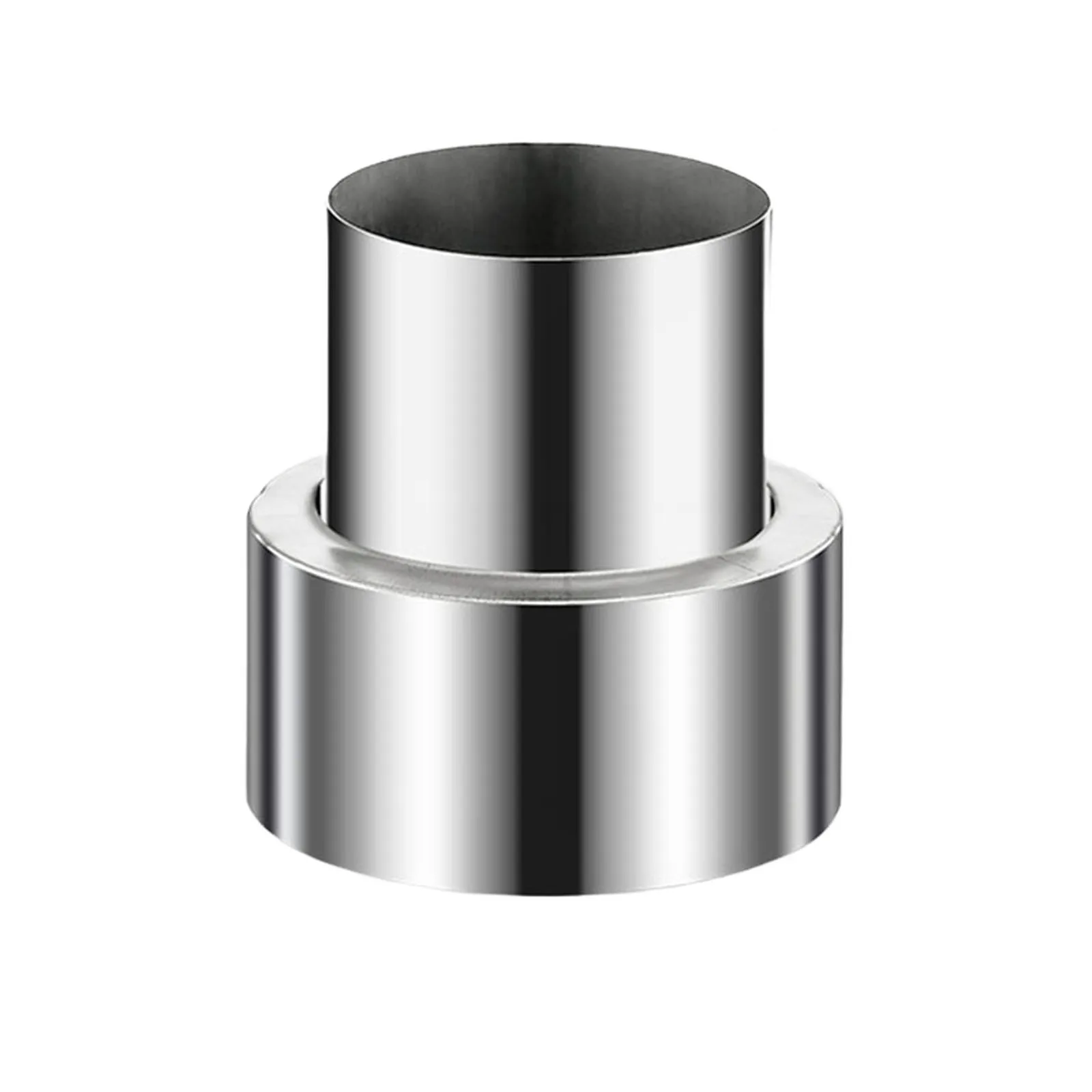 Duct Pipe Reduction Stove Pipe Chimney Stainless Steel Reducer for Ventilation Systems Connecting 120 mm to 50 mm Diameter Pipes