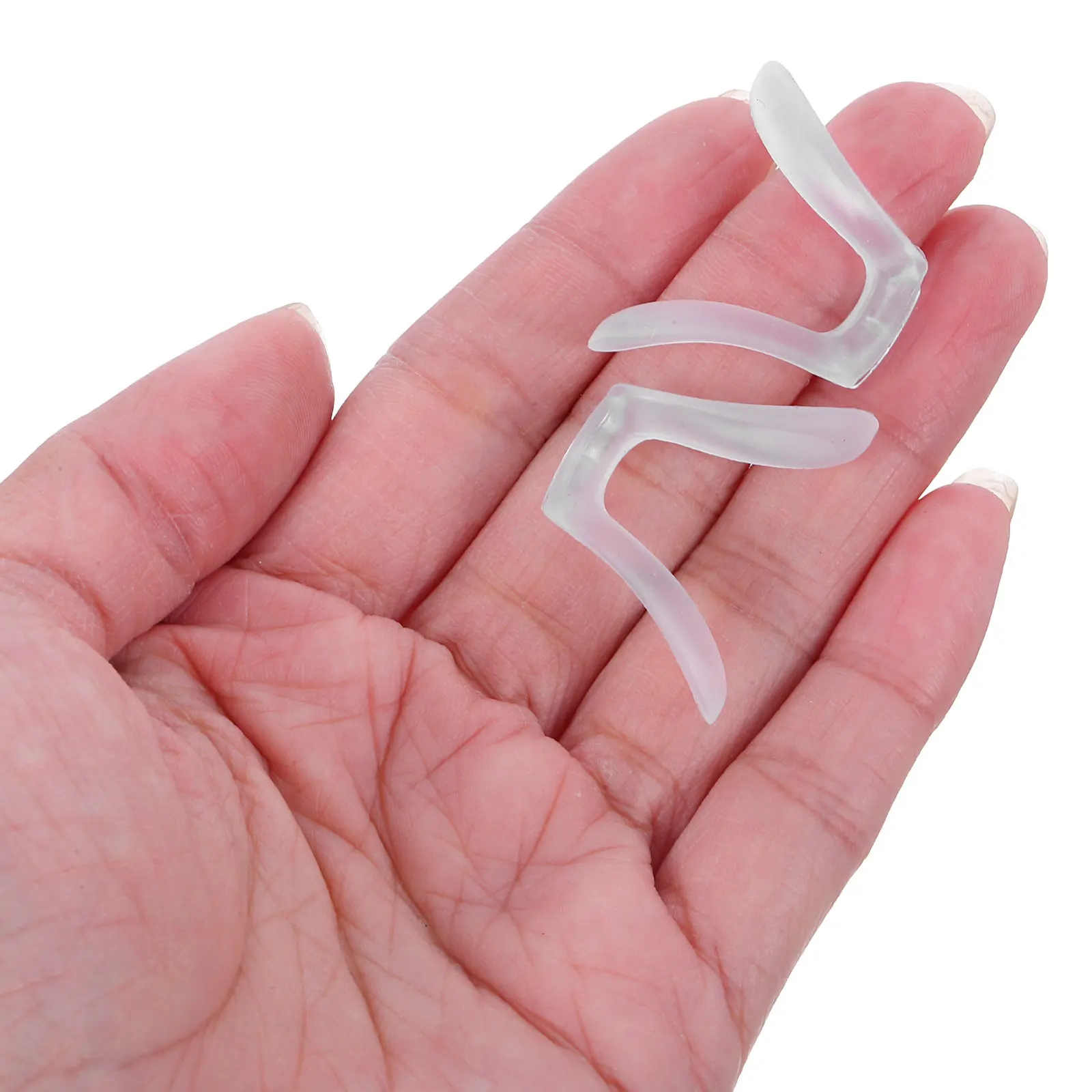 2Pcs Transparent Silicone Nose Pads for Eyeglasses Integrated Design Soft Cushion Non-Slip Nose Bridge Pads Glasses Replacement