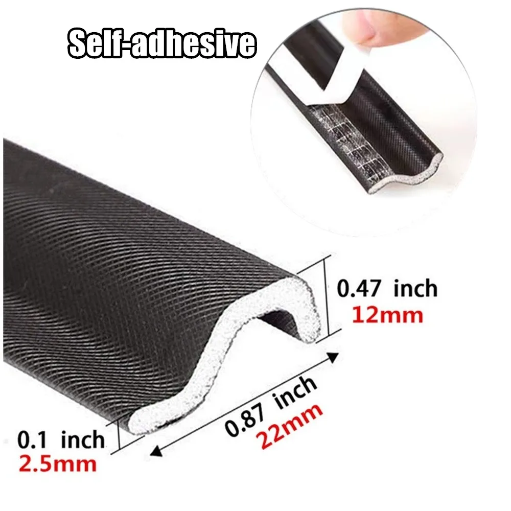 40m Soundproof Foam Window Sealing Strip for Sliding Window Waterproof Door Gap Filler Draft Stopper S-shaped Sealing Strip