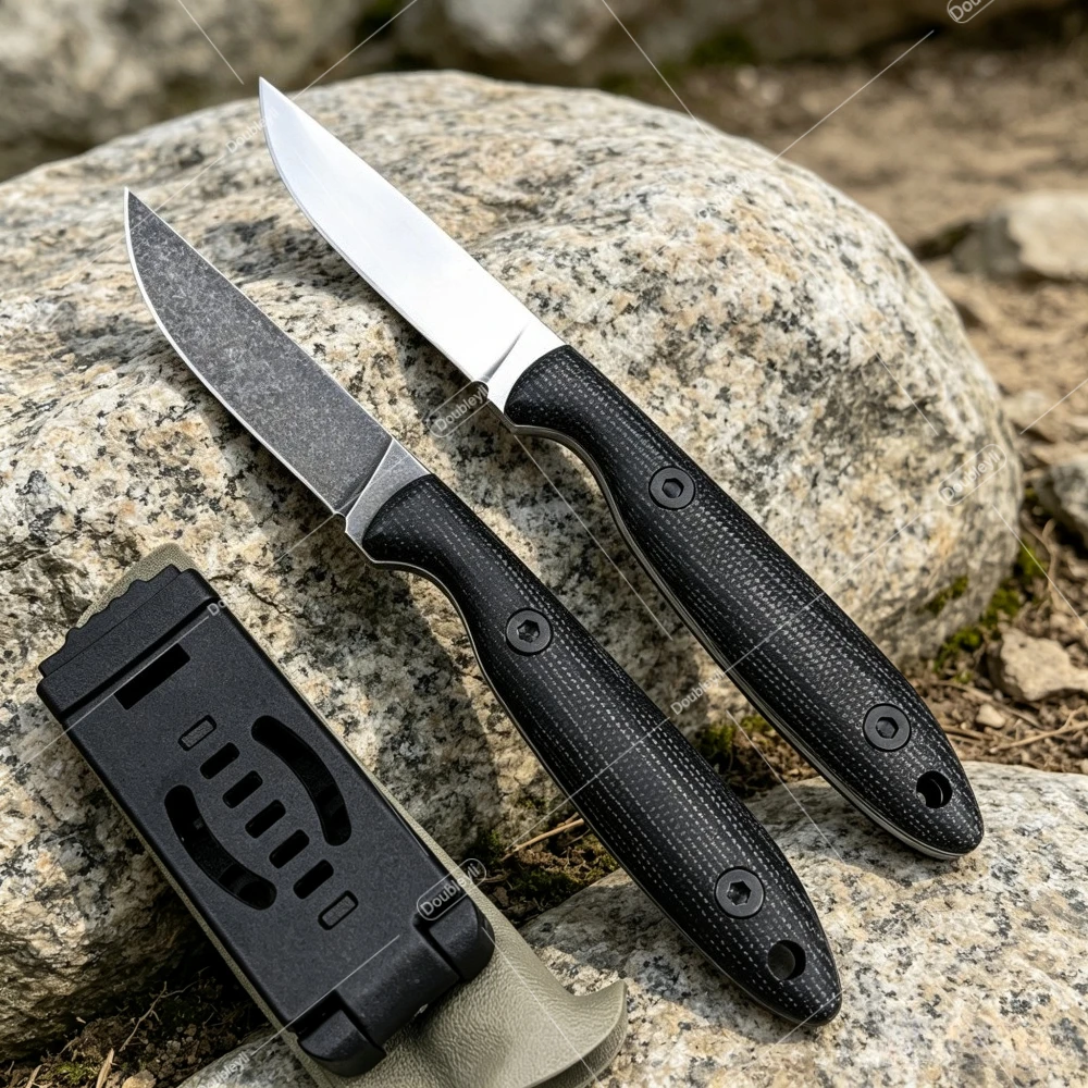 Image of Micarta-Griff Hochwertiges Gerades Messer Praktisches Leichtgewichtiges EDC-Werkzeug Outdoor-Messer Schneidmesser Camping-Mehrzweckwerkzeug