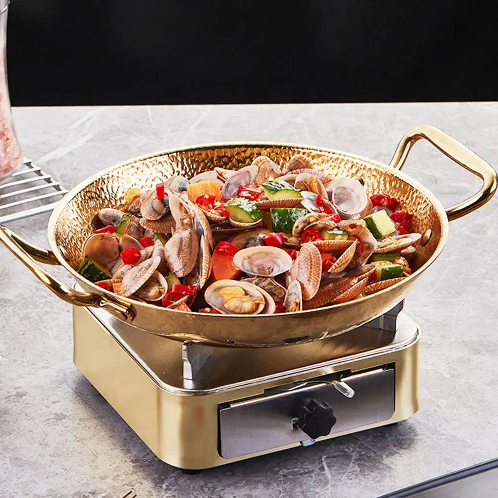 

Stainless Steel Sukiyaki Serving Plate Premium Craftsmanship Multipurpose Food Tray for Family Reunions Childrens Parties