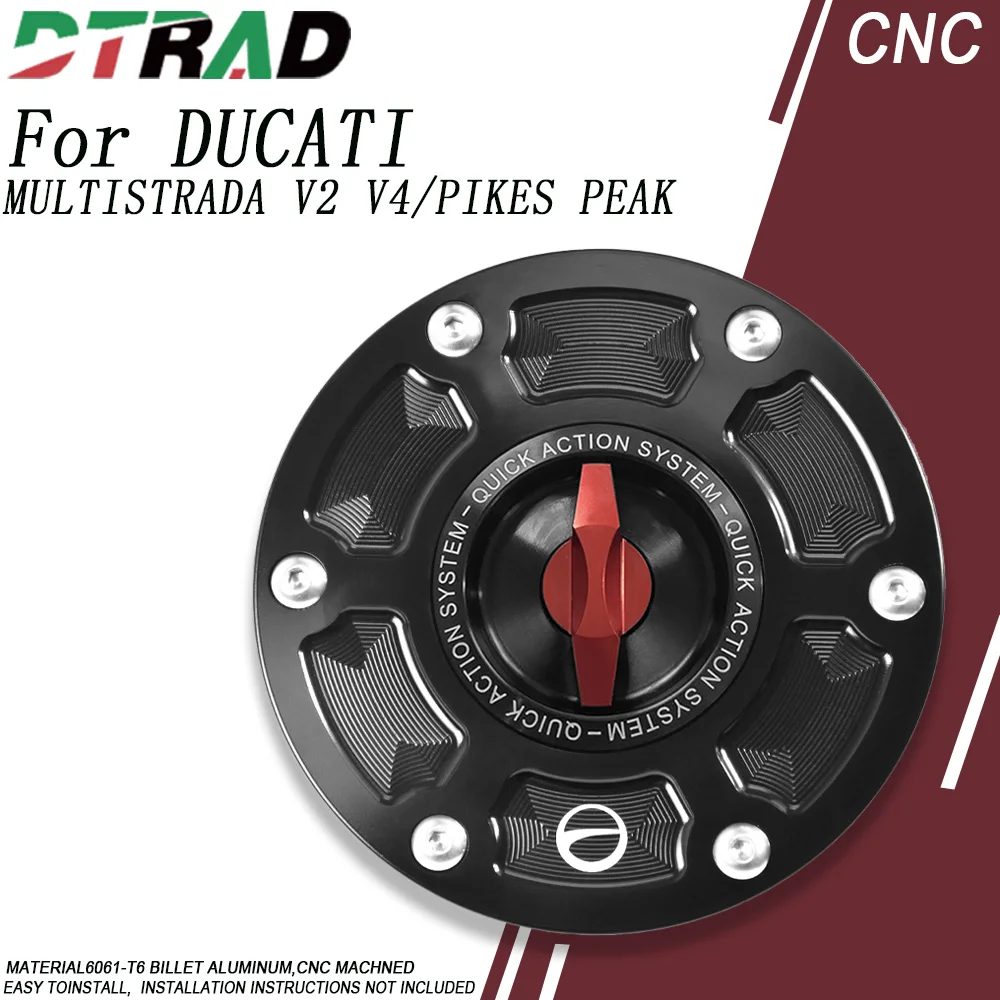 Motorcycle Quick Release Fuel Tank Cap For DUCATI MULTISTRADA V2/S V4/S/PIKES PEAK/SPORT Anti-Theft Engine Oil Filling Cover