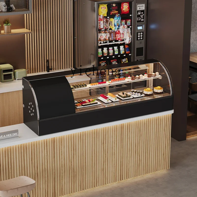 l1 small desktop cake cabinet refrigerated display commercial dessert fruit fresh-keeping cabinet
