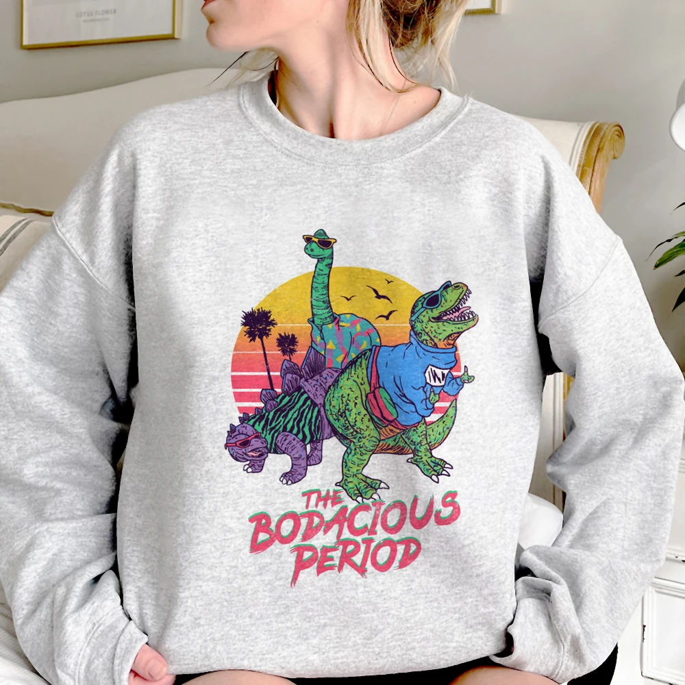 Dinosaur hoodie winter streetwear patterned designer harajuku elegant teen hoddie sweatshirts designer youthful manga