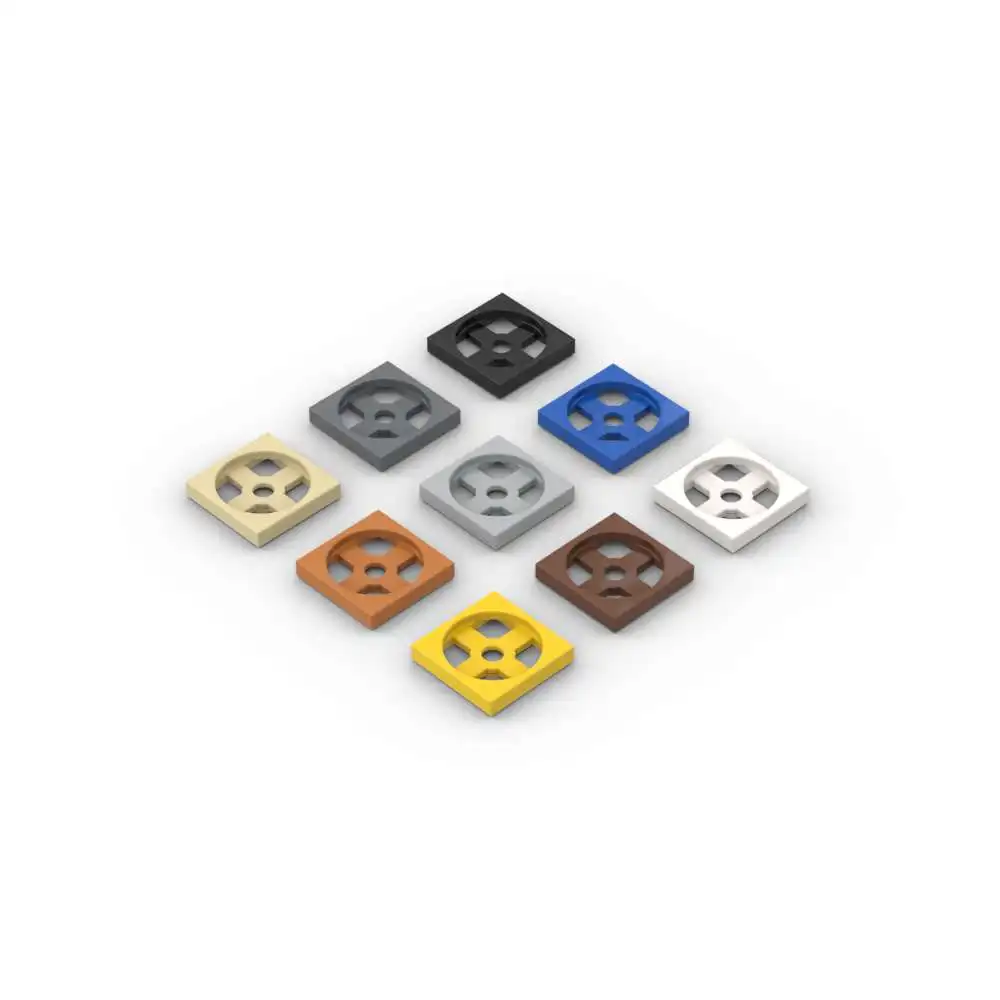 MOC 10PCS Puzzle Particle 3680 3679 Turntable 2x2 Plate Base Building Blocks Kit 3680c01 Bricks Toys Children Gift Dropshipping