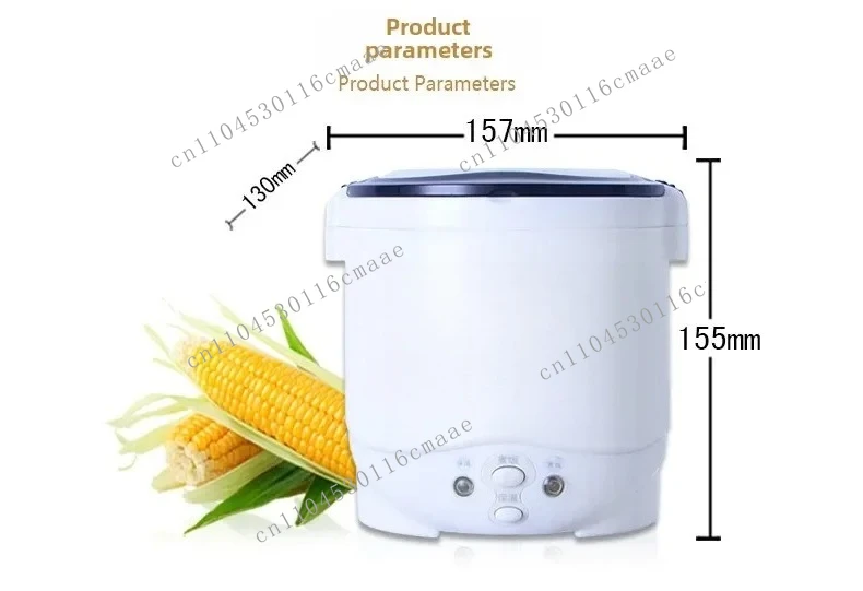

New Mini Car Rice Cooker 1L 12V 24V Suitable for Portable Cooking Utensils in Cars and Trucks