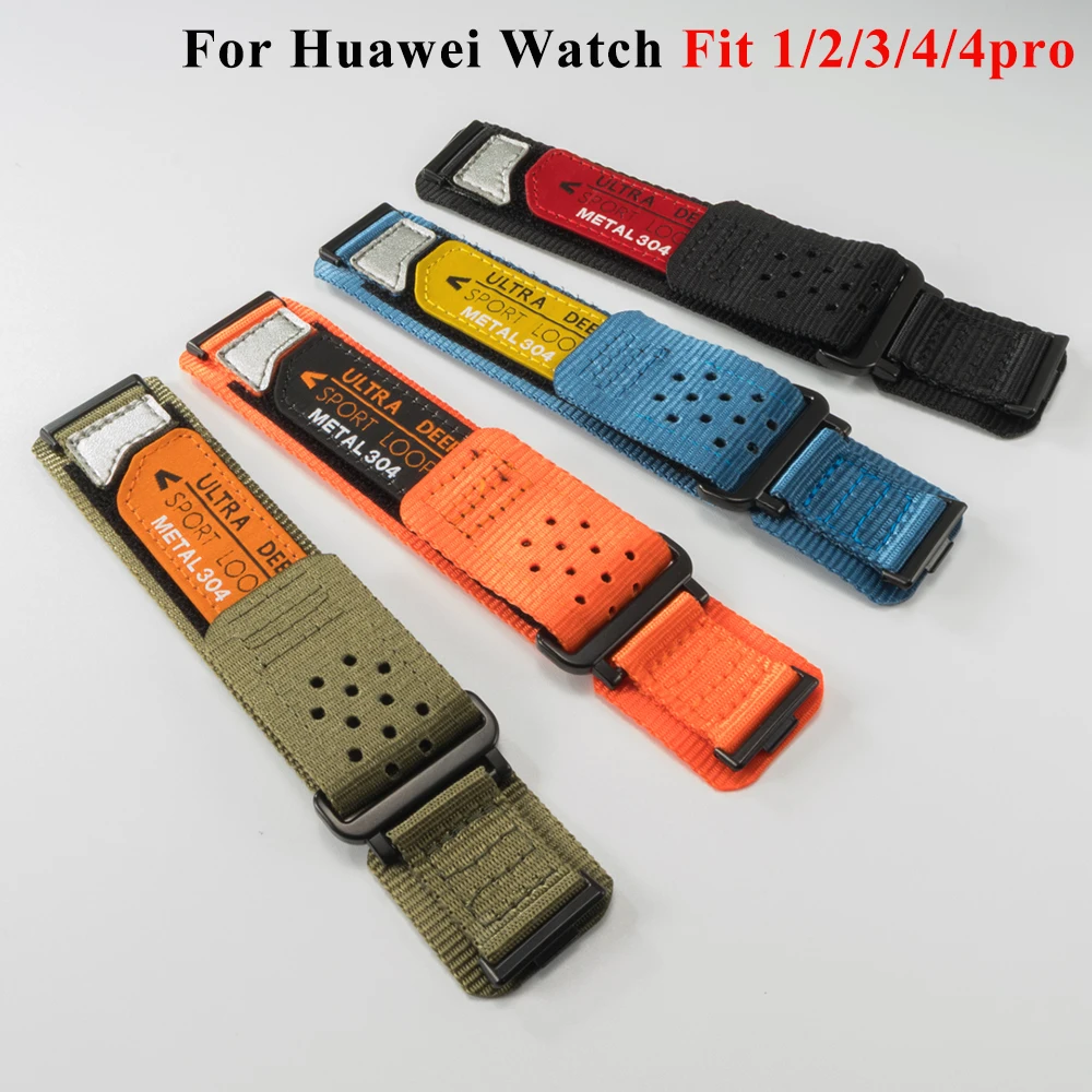 Nylon Strap Für Huawei Uhr Fit 3/4/4pro Sport Band Männer Frauen Sport Armband Armband Für Huawei Fit2/1 correa Zubehör