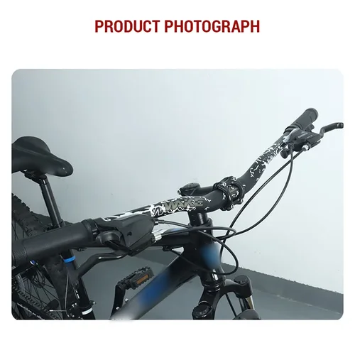 Imagen 2 del producto Manillar de bicicleta de montaña de 31,8 MM, manillar elevador de bicicleta de aleación de aluminio, barra de bicicleta de 30MM de altura y 780MM de ancho con superficie mate de pintura