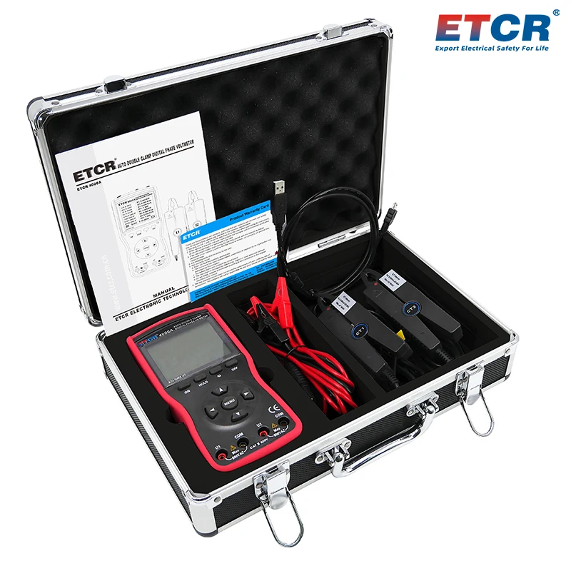 

ETCR4000A Intelligent Double Clamp Digital Phase Voltammeter for Inspection of Meters and Wiring Equipment