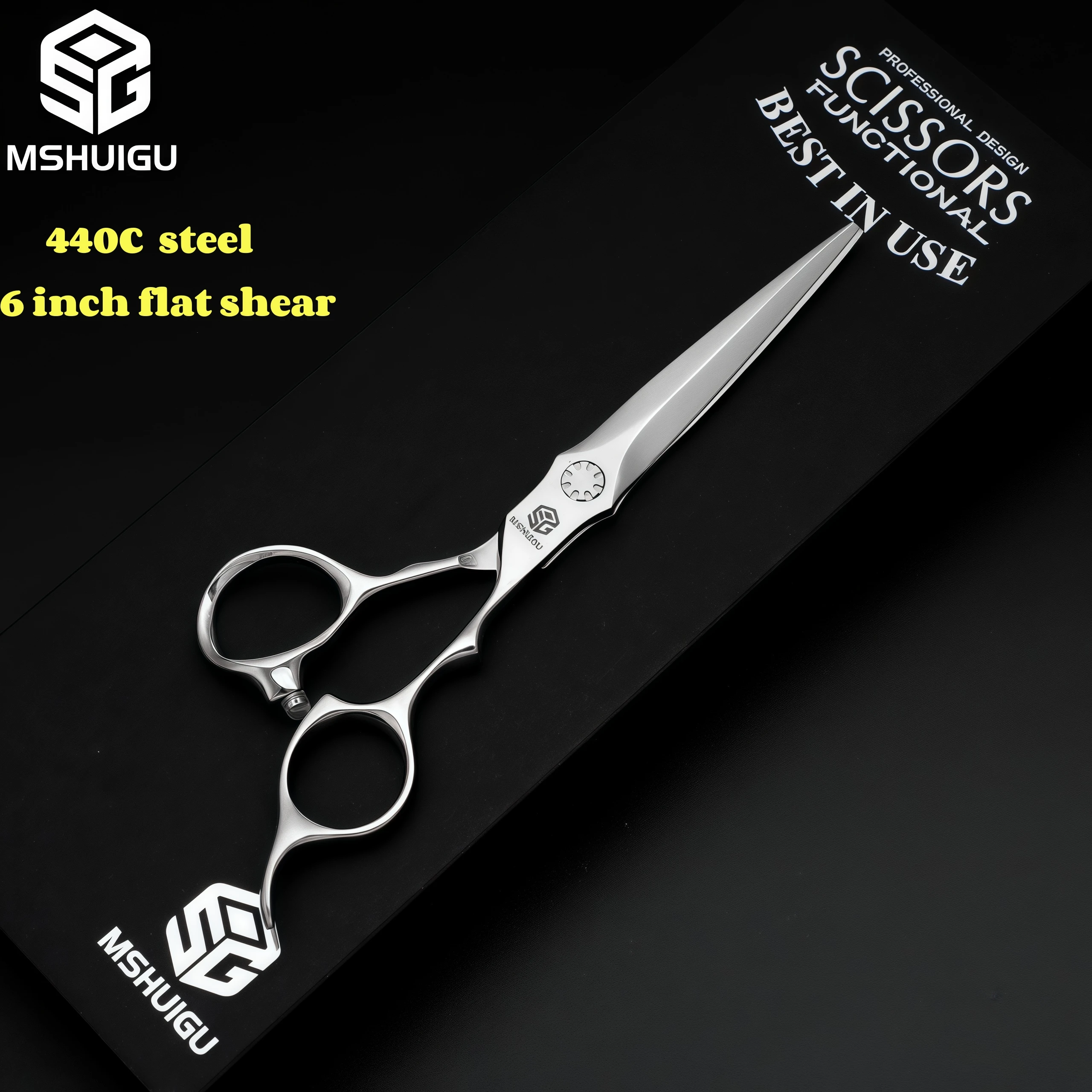 MSHUIGU Professional Barber Scissors JP440C Steel Multifunctional Thinning Shears Hairdressing Tool for Home And Salon Use