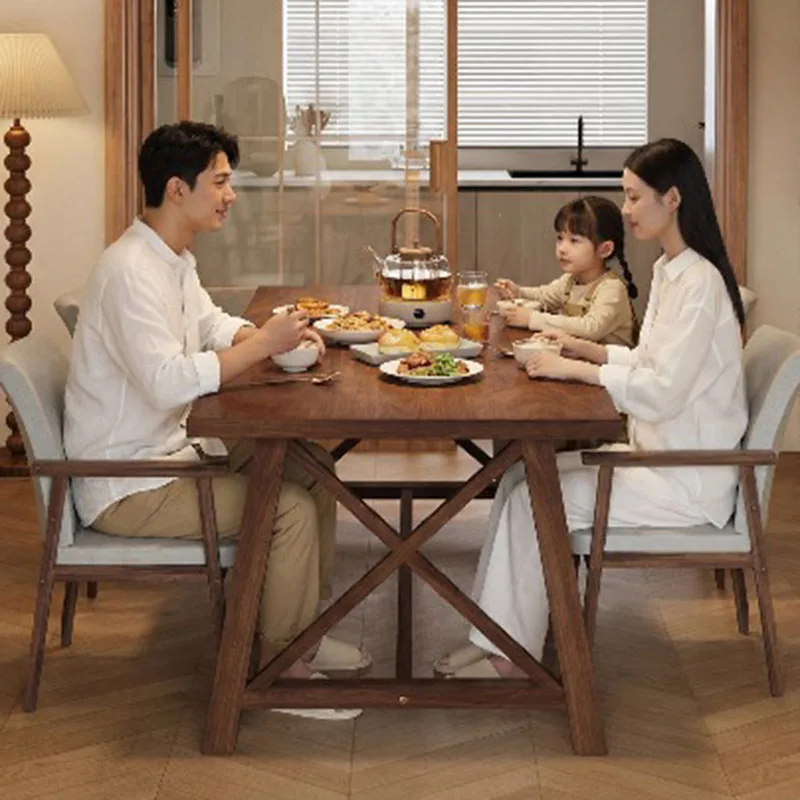 Wooden Big Size Dining Table Chinese Style Fashion Interior Save Space Dining Table Luxury Juegos De Comedor Room Decorations