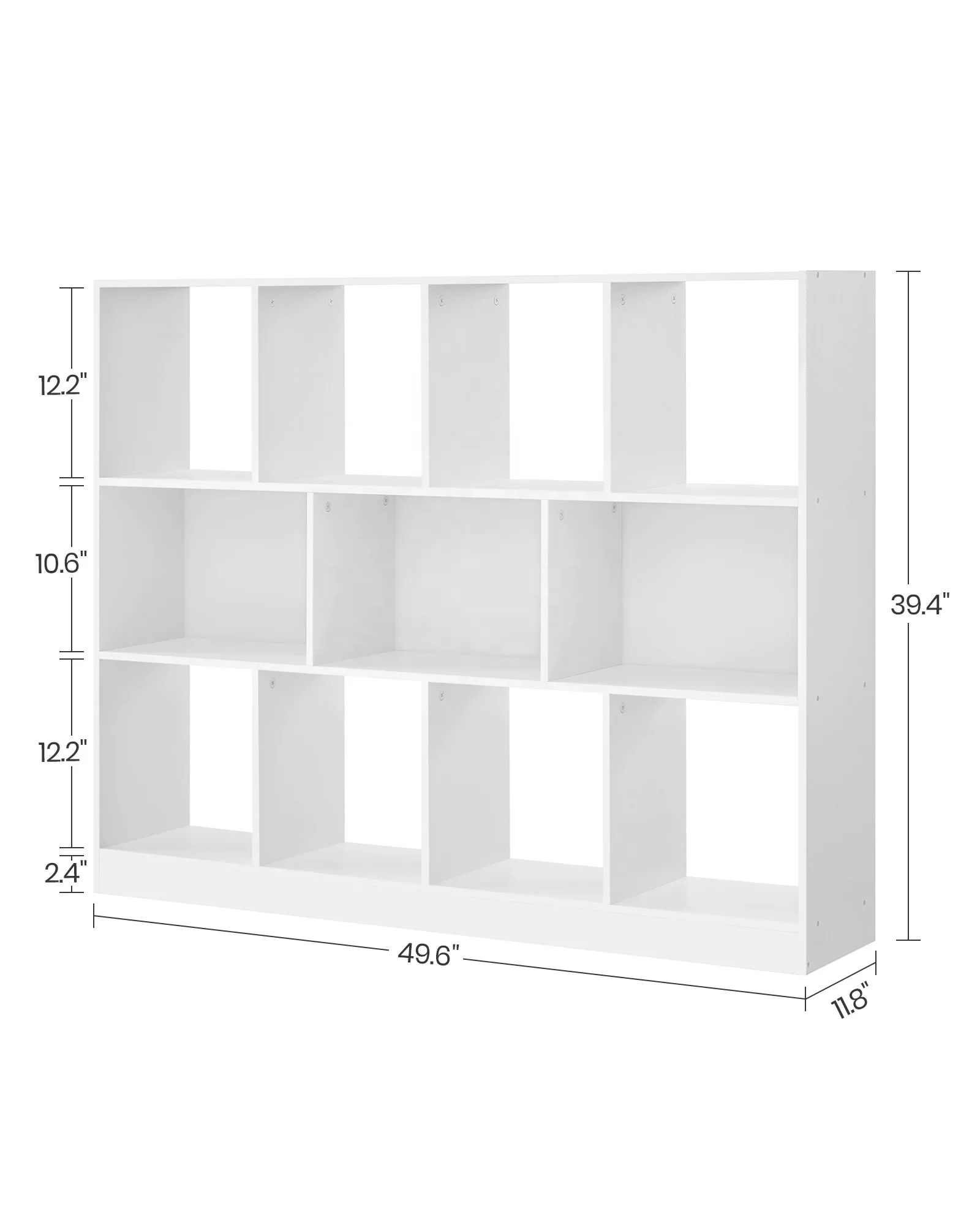 

'Storage Shelf with 11 Compartments for Living Room Study Nursery Bedroom wood Cube bookshelf modern Bookcase
