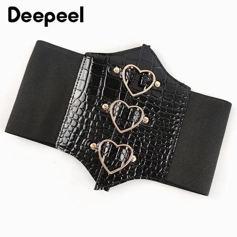 Deepeel S/L Women's Skirt Decorative Belt Fashion Corset Cummerbund Female Waist Bras Luxury Woman Waistband Dress with Corsets